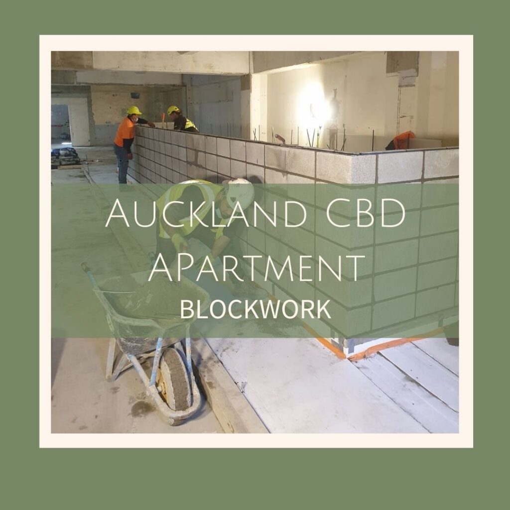 Basement pool blockwork for a CBD apartment