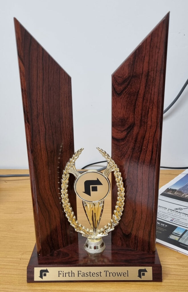 Champion of the Fastest Trowel 2022